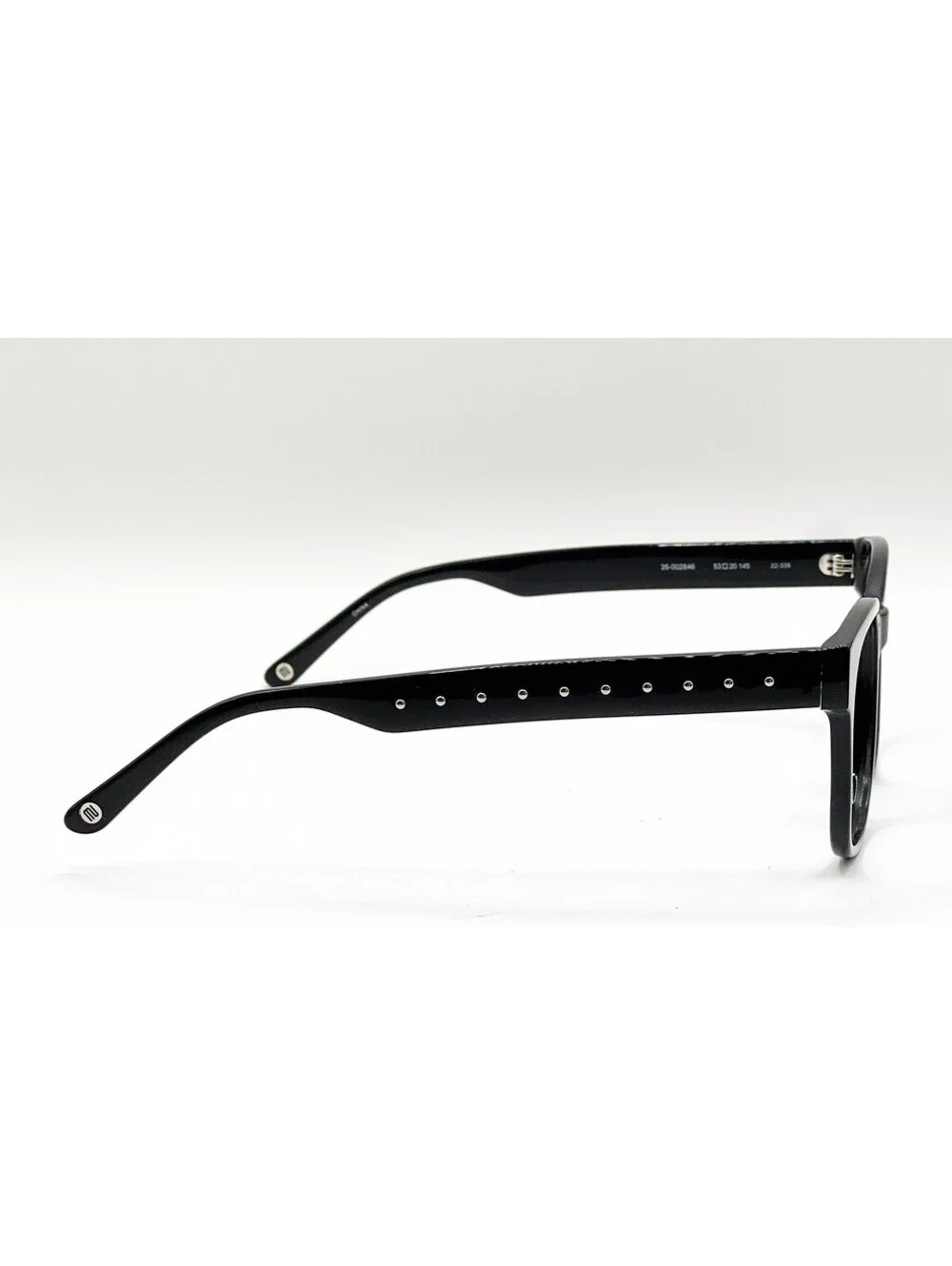 Muse 35-002846 Shiny Black Cat Eye Authentic Eyeglass Frames 53-20-145